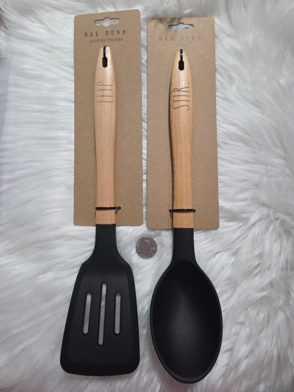 Rae Dunn Slotted Turner & Spoon Set
